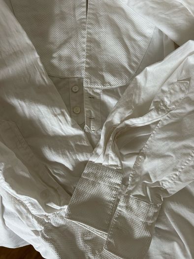 Vintage/ Antique Collarless Men's Dress Shirt/ Grandad Shirt