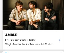 4 x Amble tickets for Cork