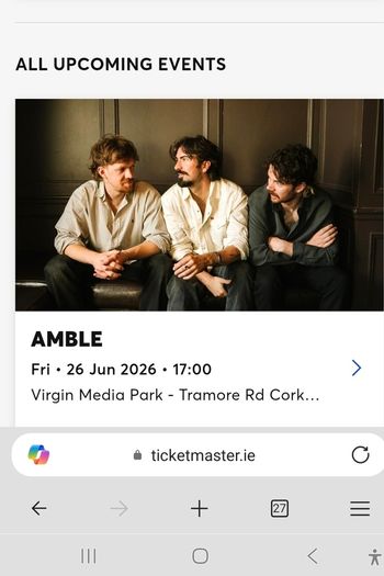4 x Amble tickets for Cork