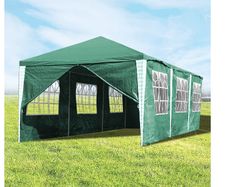 3 x 9 m Gazebo,  Protection Party Tent, MaterialHigh-Quality Garden Tent with 8 Side Panels, for Wedding, Party, Garden, Market