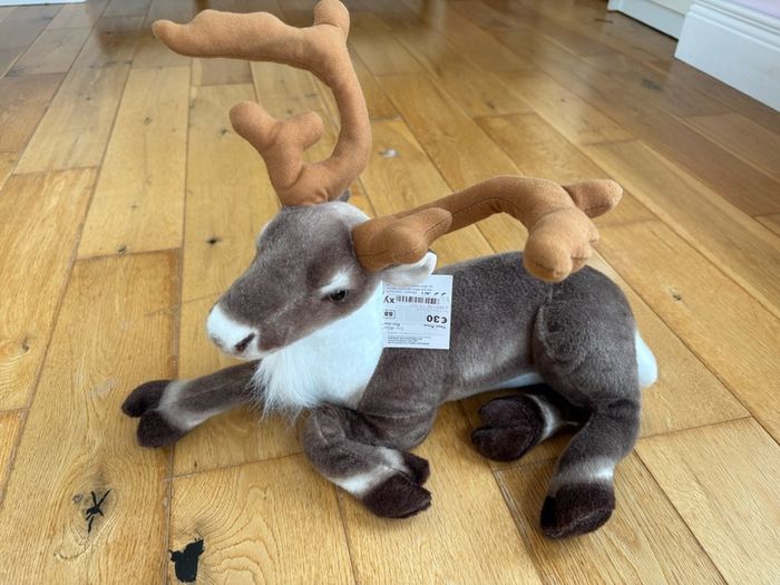 40cm Sitting Plush Reindeer Christmas Decoration
