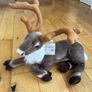 40cm Sitting Plush Reindeer Christmas Decoration Image 2