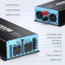 4000W Inverter Pure Sine Wave Power Inverter 12V to 240V Voltage Converter with LCD Remote Control/AC Outlets/USB-A Port/USB-C Port/for RV,Trucks,Boats,Camping Image 3