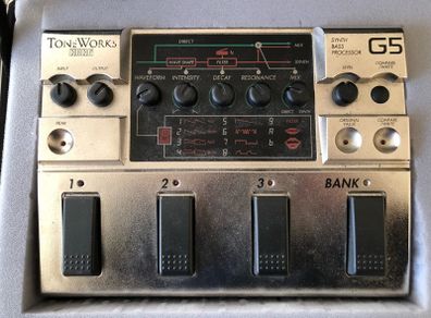 Vintage Korg G5 bass synth pedal.
