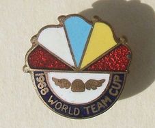 1968 WORLD TEAM CUP (Speedway motorcycle racing) - spectator's/souvenir badge (1968)