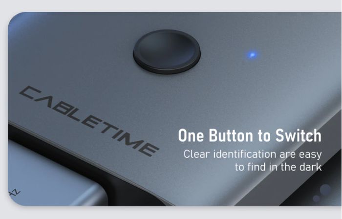 Cabletime 4K@60Hz HDMI 2.0 Bi-Directional Switch/KVM/Splitter Aluminum Alloy (Brand New/Warranty)