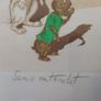 "Boris" O' Klein engraving hand coloured signed in Pencil Image 3