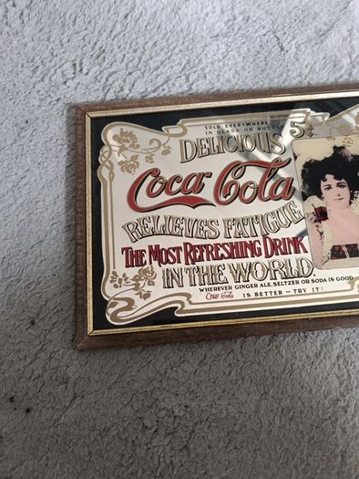 coca cola mirror