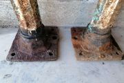 cast iron vintage gate post