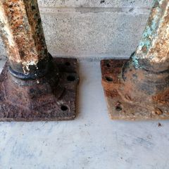 cast iron vintage gate post