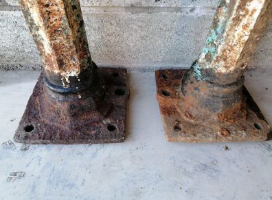 cast iron vintage gate post