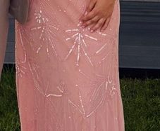 Salmon Evening dress / Evening gown