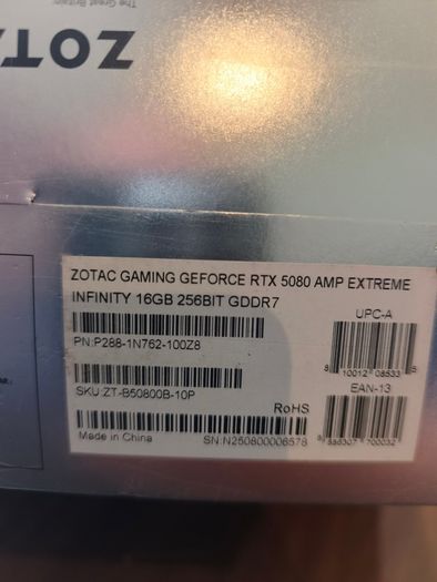 Zotac RTX 5080 AMP Extreme Infinity