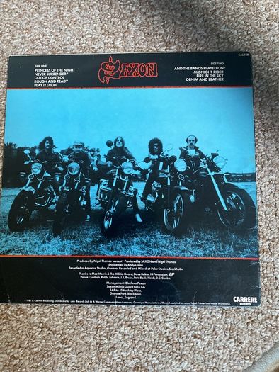 Saxon "Denim and Leather " vinyl