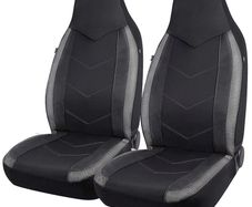New Air Mesh Fabric Car Van Seat Covers Sporty Design Airbag Compatible Fit For Most Car Suv Truck Van Seat Cushion