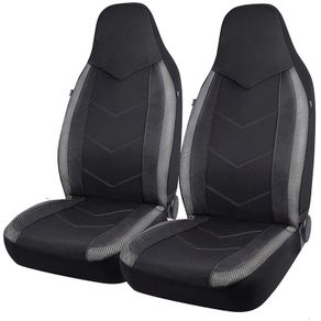 New Air Mesh Fabric Car Van Seat Covers Sporty Design Airbag Compatible Fit For Most Car Suv Truck Van Seat Cushion