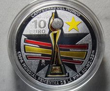 Spain 10 Euro Silver (.925) Proof Coin 2023 - FIFA World Champions 2023