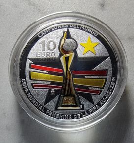 Spain 10 Euro Silver (.925) Proof Coin 2023 - FIFA World Champions 2023