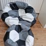 Football bean bag and footrest. Image 3
