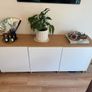 Ikea White Long Sideboard. Adjustable 1.8m long, 0.7m height, 0.43m deep/width Image 4