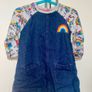 NEXT Girl Denim Dress with Tights (2-3 years) Image 2