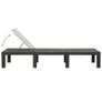 Sun Lounger Plastic Anthracite Image 4