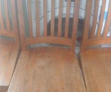 5 wooden chairs