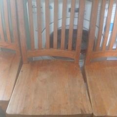 5 wooden chairs
