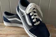 Vans kids sneakers canvas and suede navy blue UK 4 EU 36.5