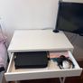 White Desk / Dressing Table with Drawer Image 2