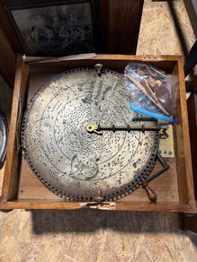 Antique Polyphone 15.5inch disk box
