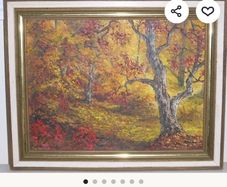 Original vintage 1960's oil painting by the artist Hector Salas