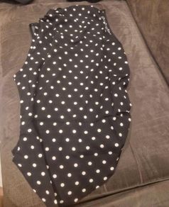 Black & White Polka Dot Halter Neck Top