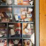 Collection Of Over 120 Ceramic And Metal Timbles In 5 Wall Hanging Cabinets. All In Good Condition.  See Photos For Same. Image 10
