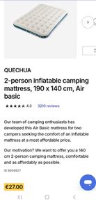 Double Air Matress & Electric Camping Pump