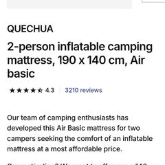 Double Air Matress & Electric Camping Pump