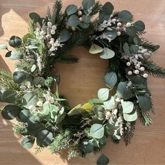 Dunnes Christmas white door wreath