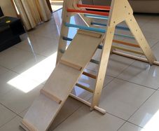 Toddler climbing frame with slide