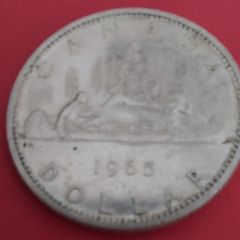 CANADA  1965 Silver Dollar coin in very Fine Condition