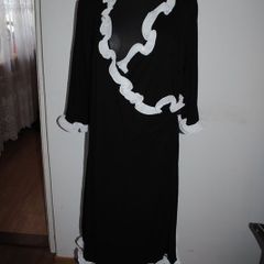 Pompoos design by Harald Glockler black and white midi crossover  dress size UK16 EU44 Postage included
