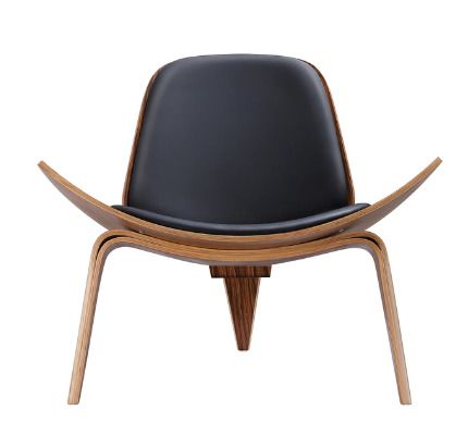 BRAND NEW Replica black palisander Lounge Shell Chair Nordic Creative Side Chair