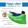 Inflatable Air Lounger Couch. Portable PVC Fabric Beach Air-Hammock. Image 2