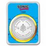 2021 Niue 2 NZD Sonic the Hedgehog Knuckles 30th Anniversary 1 oz Silver Colorized Coin BU Slab Image 2
