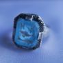 Vintage Sterling Silver 925 Zodiac Ring Signet 3,3g size P Image 2