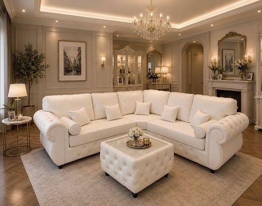 Royale Rio Chesterfield Fullback Sofa + Matching Coffee Table