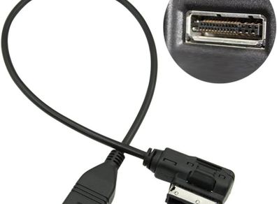 AUDI AMI MMI AUX Cable Adapter, USB Music Interface USB Charging Cable MP3 Cable Adapter for A3 S4 A5 S5 A6 S6 A7 A8 Q5 Q7 R8
