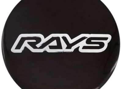4PCS 56mm RAYS Wheel hub cap sticker for performance emblem Car tire center cover logo Red Blue Hubcap badge