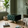 Velvet coffee table with glass Image 7