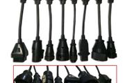 8pcs Full Set Truck Cables for tcs pro plus Cable for delphis MAN IVECO SCANIA  Mercedes Benz Renault VOLVO