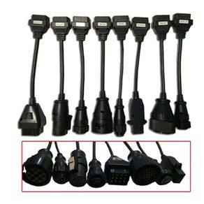 8pcs Full Set Truck Cables for tcs pro plus Cable for delphis MAN IVECO SCANIA  Mercedes Benz Renault VOLVO